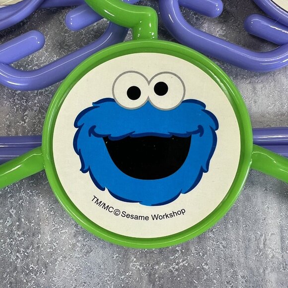 Vintage Lot of 4 Sesame Street Clothes Hangers Plastic Cookie Monster, Chloe - Picture 3 of 10